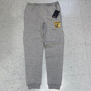 True religion m Gray Joggers Gold accent medium M big kids boy girl 10y 9y
